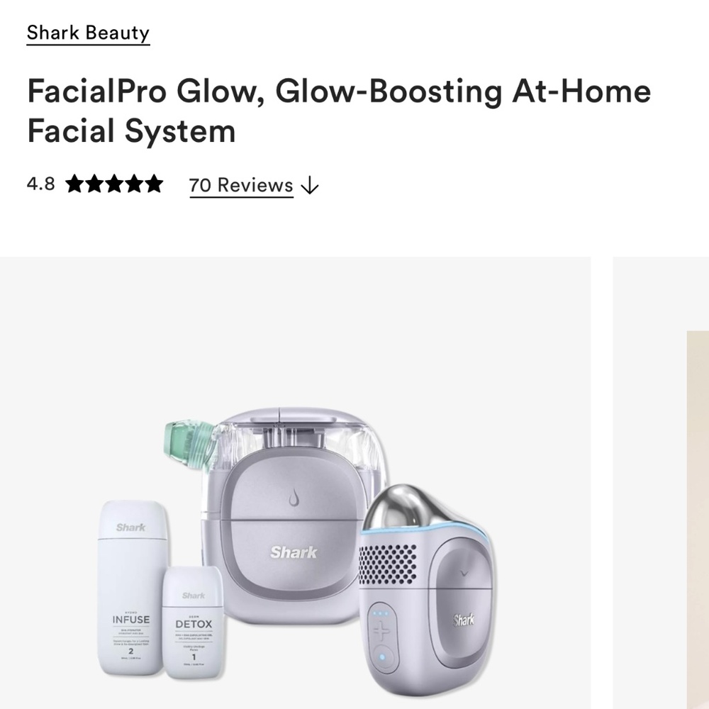 Shark Beauty Shark FacialPro Glow-Boosting At-Home Facial System